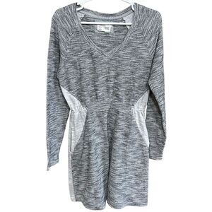 Women’s Anthropologie Saturday Sunday Gael Dress Medium Gray LS Pockets Elastic